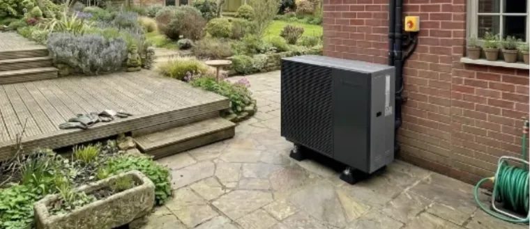 Completed heat pump install