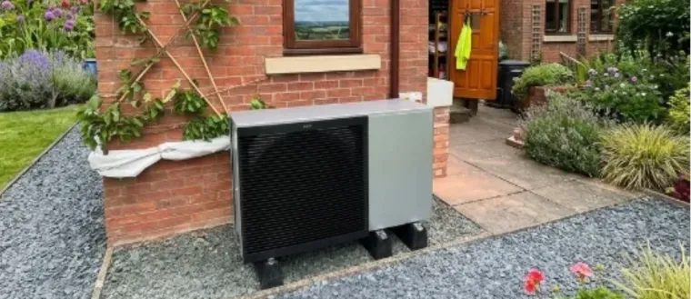 Completed heat pump install